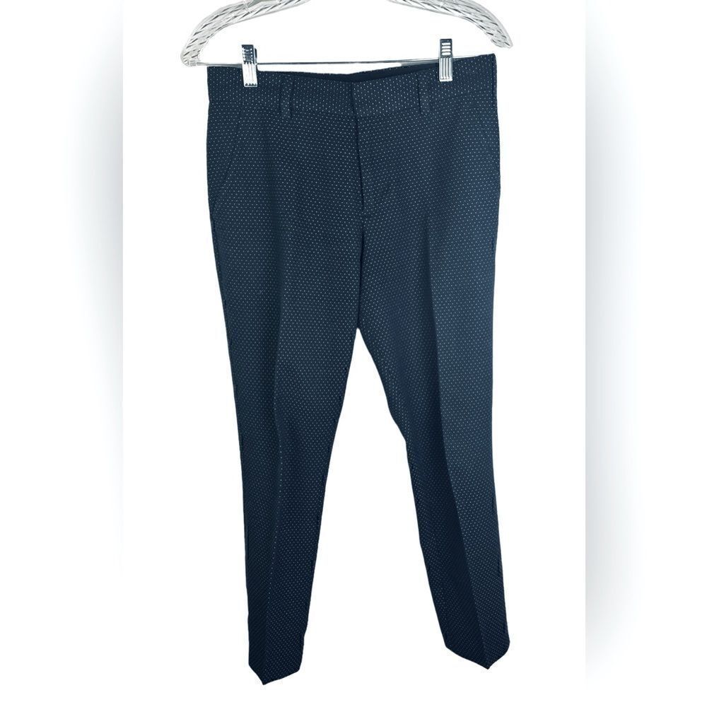 Mr. Turk F/F Ankle Trousers in Navy w/Gold Flecks Excellent Condition Size 28